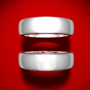 Marriage Equality Red Background Rings