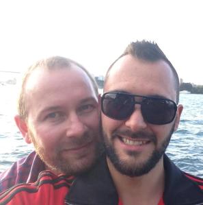 Me (on the left) and Steven (aka the handsome guy with the sunnies).