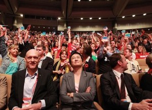 Senator Penny Wong at the 2011 ALP National Conference in Sydney