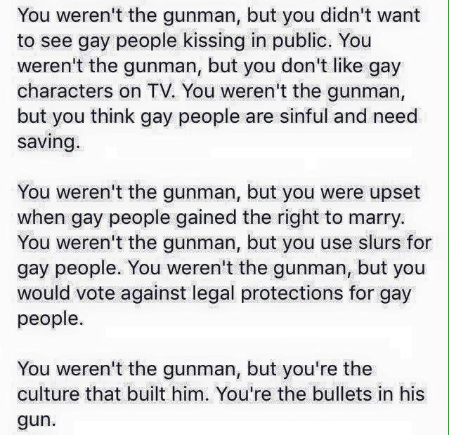 You werent the gunman